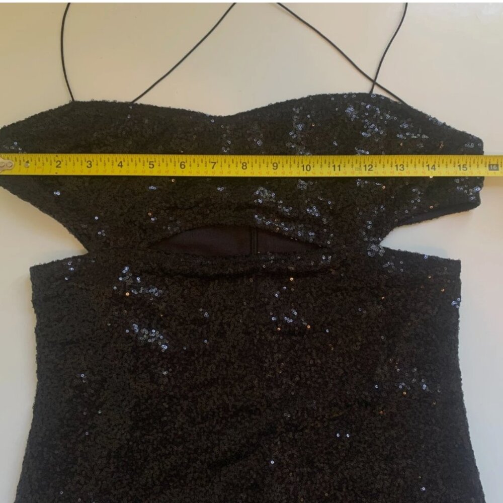Superdown x Revolve Black Sequin Mini Bodycon Dre… - image 3